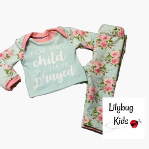 Floral baby girl coming home outfit