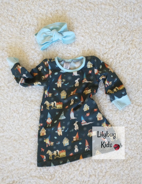Gnome Winter Dress Size 18 Months