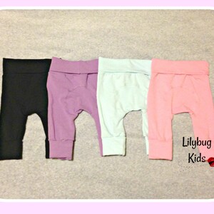 Solid Color Maxaloones, grow with me baby pants, cloth diaper pants image 6