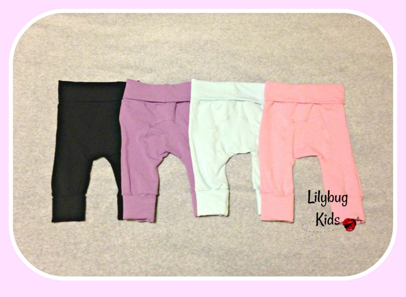 Solid Color Maxaloones, grow with me baby pants, cloth diaper pants image 6