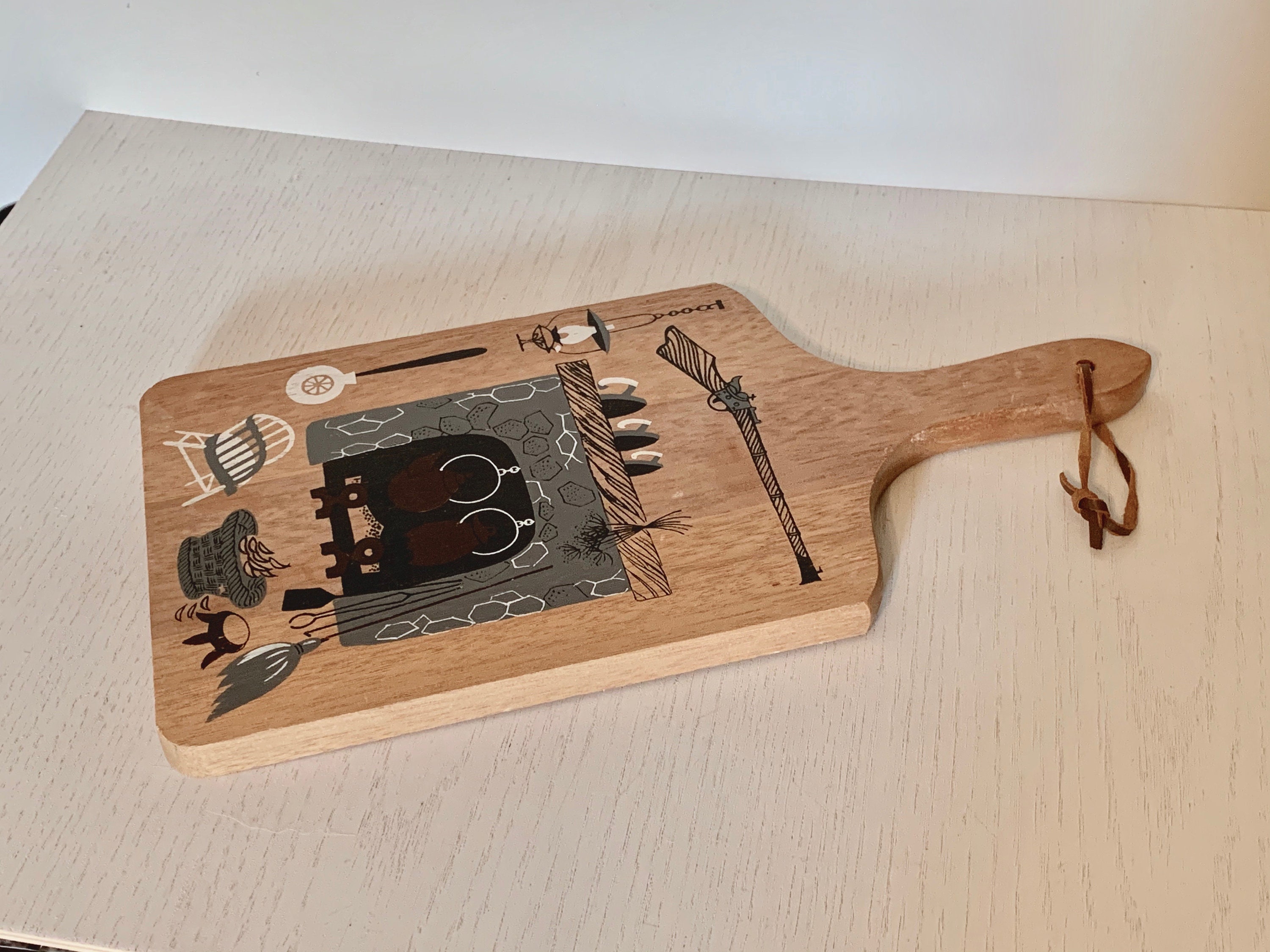 Vintage Decorative Cutting Serving Board / Wall Hanging / Made Etsy