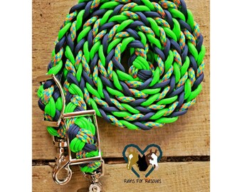 Navy, Green and Cartoon Adjustable Reins