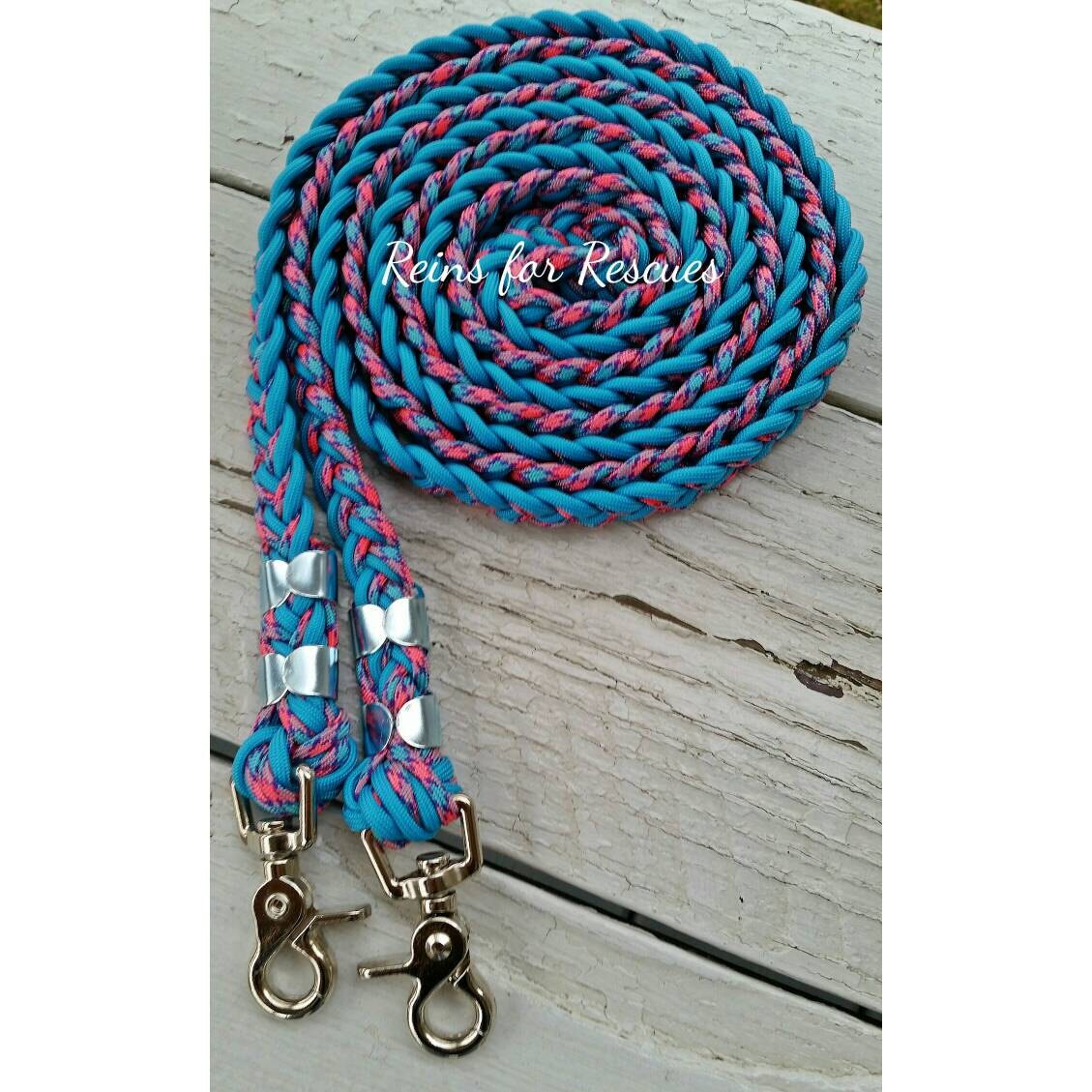 Fairytale and Turquoise Basic Riding Reins for Horse or Pony Etsy