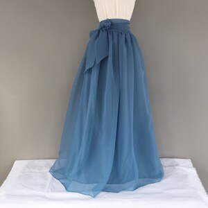 floor length chiffon skirt