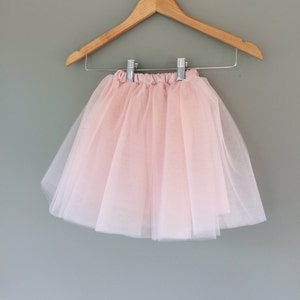 Girl's Tulle Skirt- ballet pink tutu- birthday skirt- toddler tulle skirt