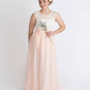 WINTER MELON Chiffon Maxi Skirt, Bridesmaid Skirt, Any Size , Any Length, Any Color. Sash Is Additional Charge. image 5