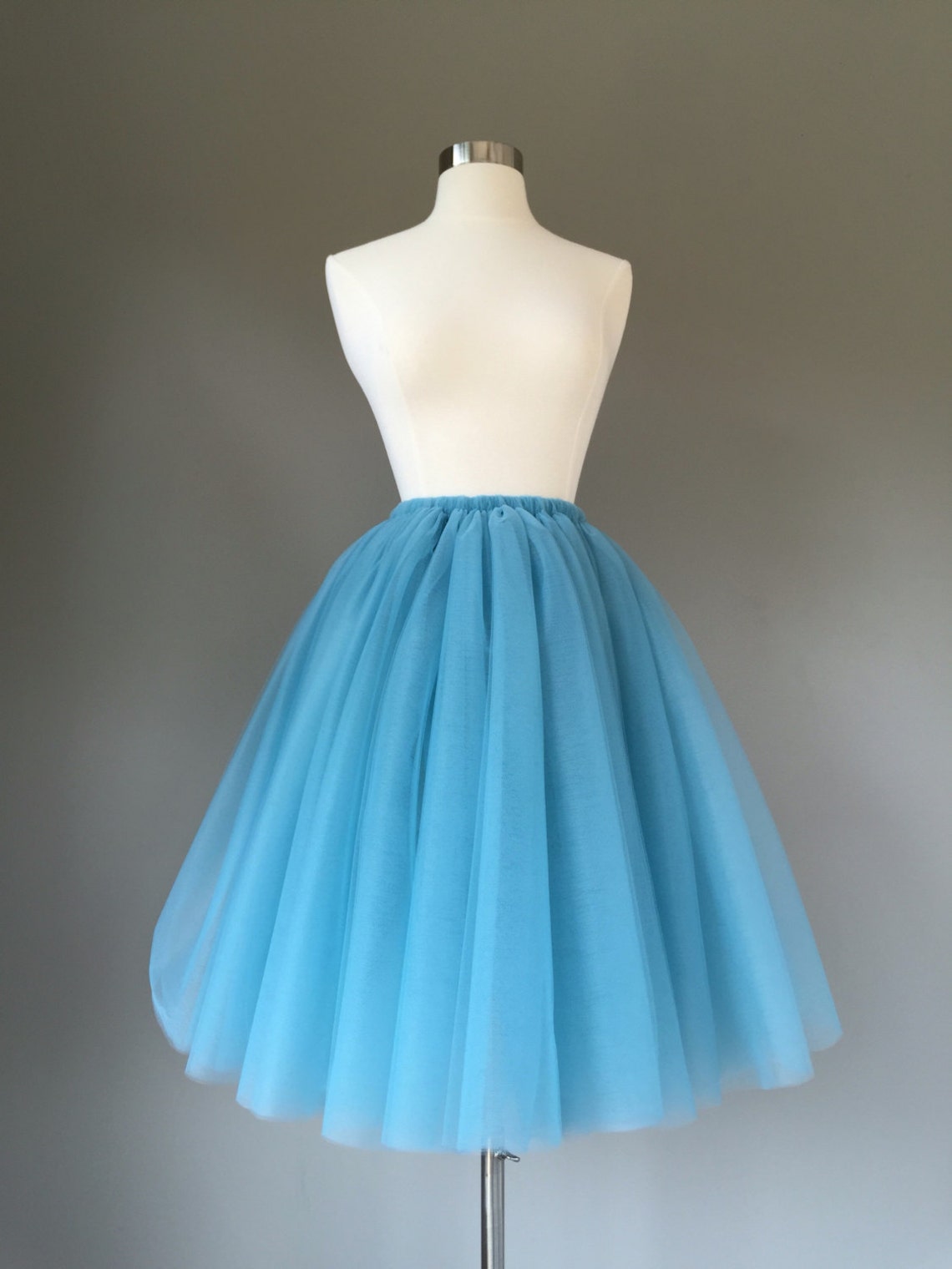 Tulle Skirt Adult Tutu Blue Tulle Skirt Grey Blue Tulle Etsy
