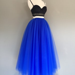 ROYAL BLUE Tulle Skirt, Any Size, Any Length, Any Color