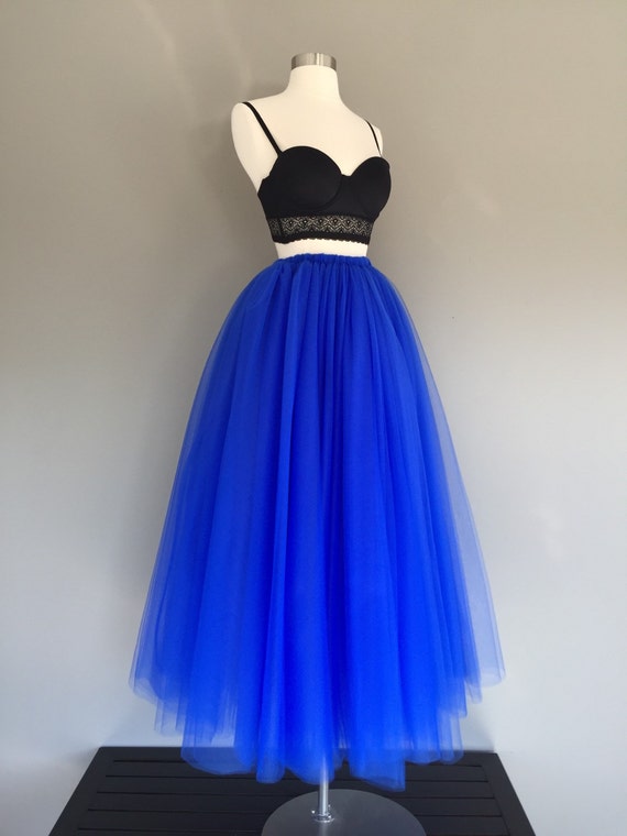 ROYAL BLUE Tulle Skirt Any Size Any ...