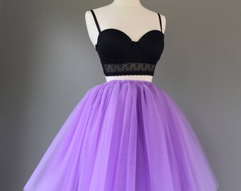LILAC Tulle Skirt, Adult Tutu, Any Size, Any Length, Any Color