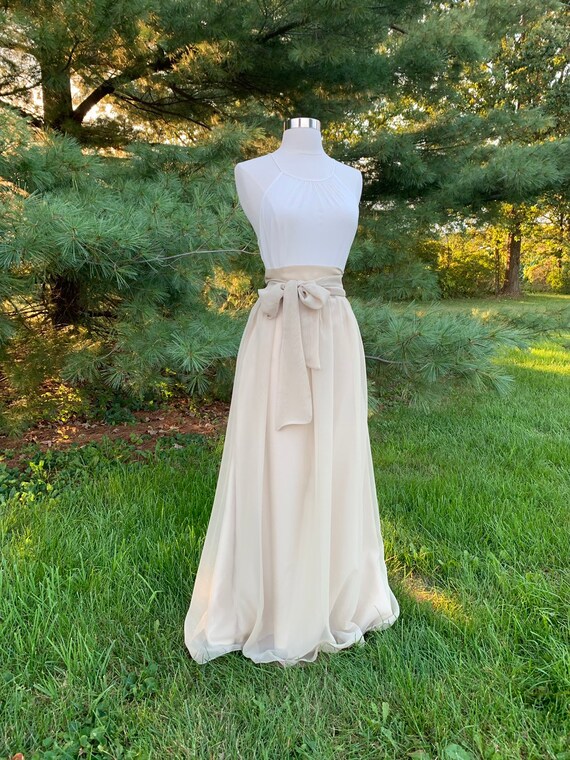 Cashmere color top bridesmaid dresses