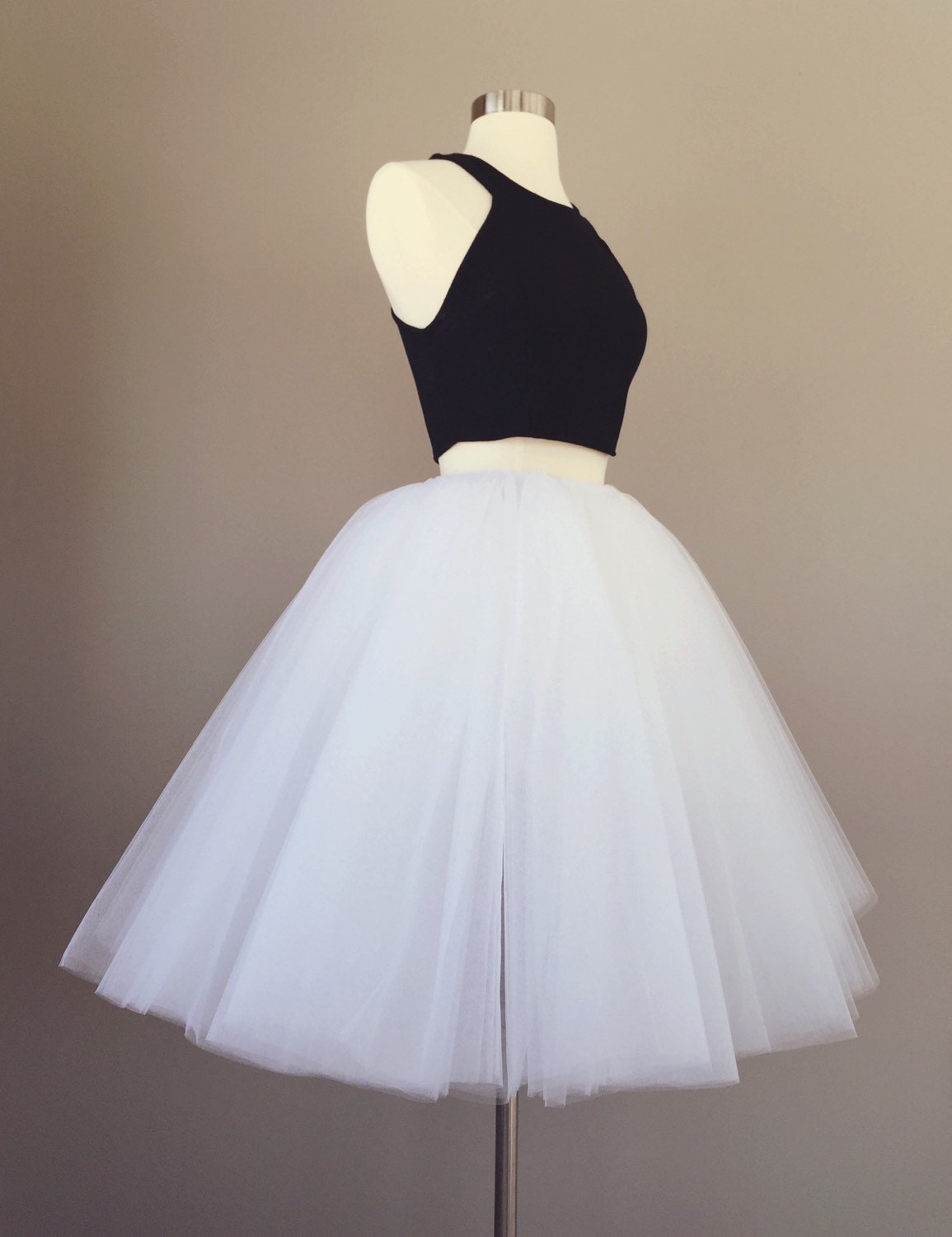 tulle skirt white