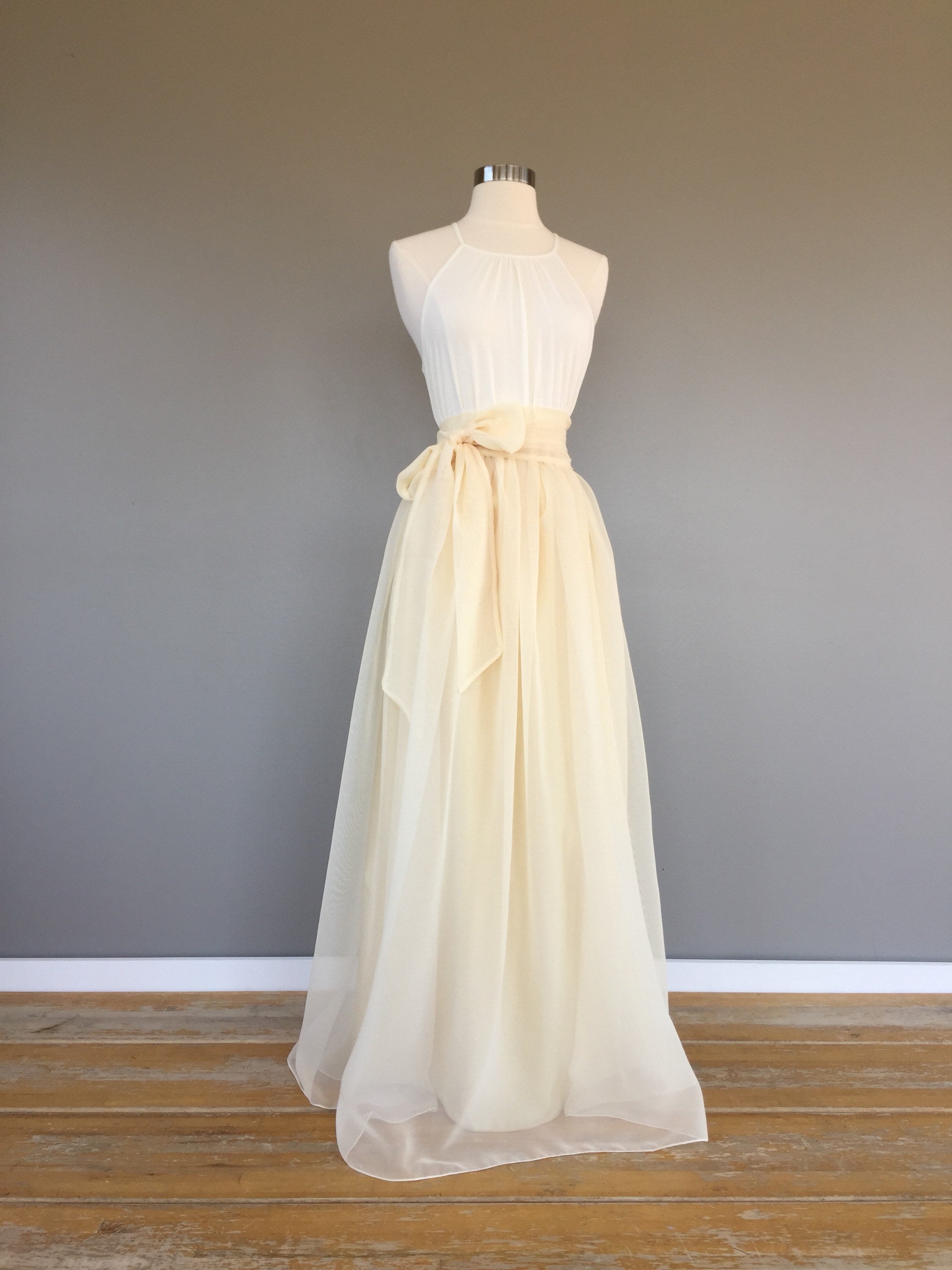GOLDEN SAND Chiffon Skirt Any Length and Color Bridesmaid - Etsy Australia