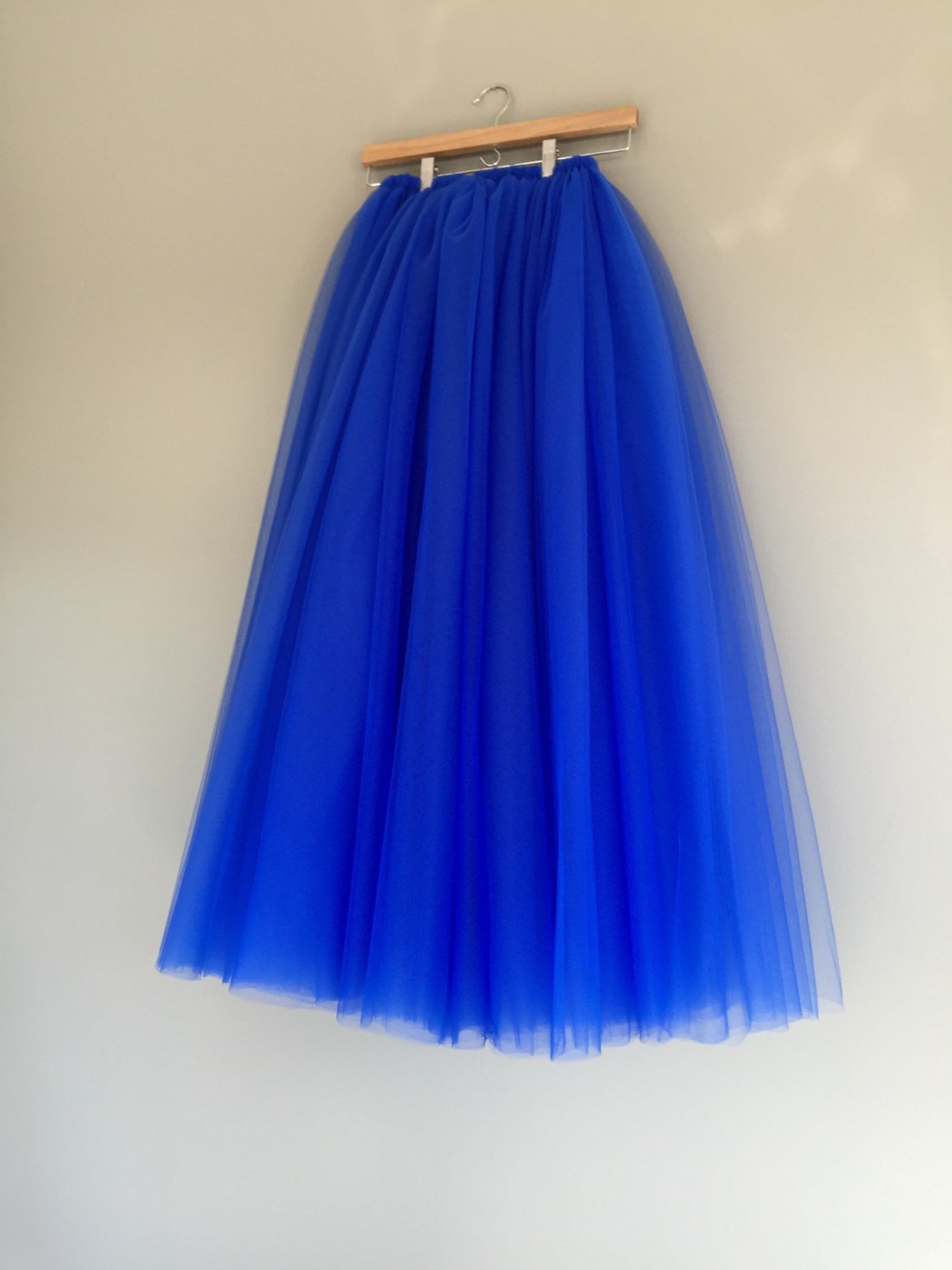 Floor length tulle skirt royal blue tulle skirt adult tulle Etsy