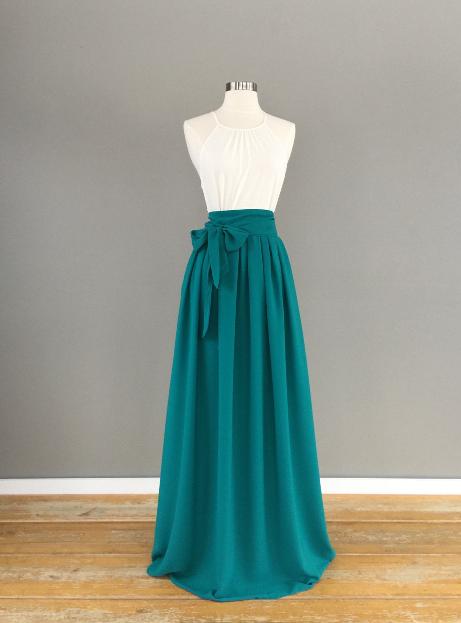 JADE Georgette Maxi Skirt Bridesmaid Skirt Any Size Any | Etsy