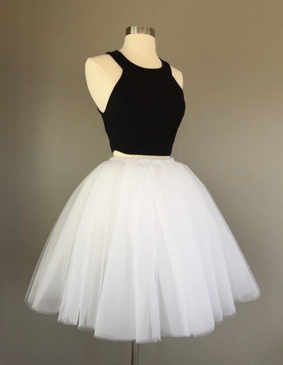 White tulle skirt Bachelorette Tutu 