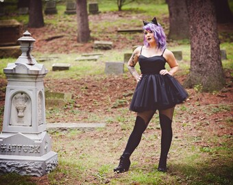BLACK Halloween Tutu, Any Size, Any Length, Any Color