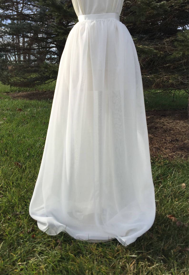 chiffon wrap maxi skirt