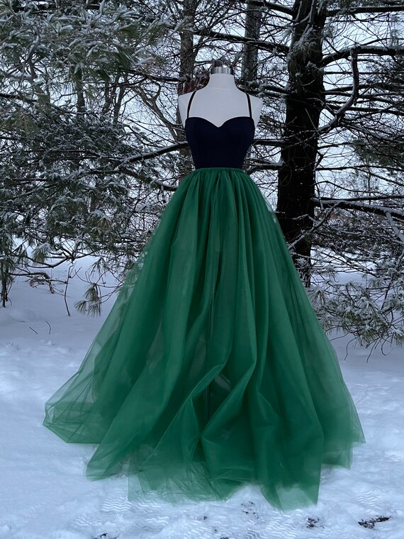 Emerald clearance tulle skirt