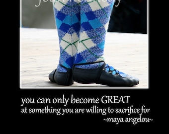 Foto de Highland Dance com citação inspiradora