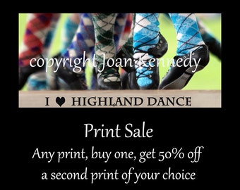 Highland Dance Photo Sale - buy one print, get another for half price!
