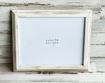 Ivory wood picture frame, Antique white wooden photo frames, Rustic living room wall gallery home decor, Birthday gift ideas