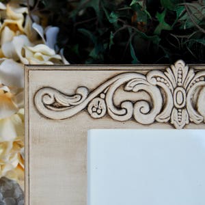 Cadre photo en bois beige neutre, cadres photo en bois ornés de 5 x 7 pouces, idées cadeaux de décoration de galerie murale de maison de plage côtière