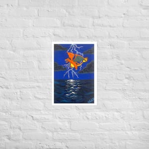 Charizard lighting poster print