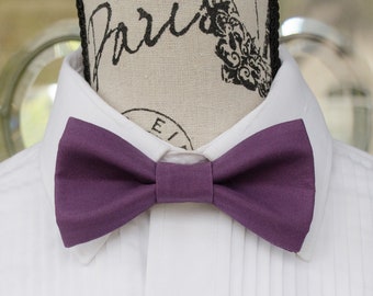 Amethyst Purple Bow tie - Amethyst 390B  (Child - Adult)  Weddings - Grooms - Groomsmen - Graduation - Prom - Mens Bow Tie  - Adjustable