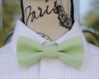 Mint Green Bow Tie 133B (Child- Adult) Mint Green Bow Tie, Mint Green Bowtie, Wedding Bowtie, Mens Bow Tie, Kids Mint Green Bow Tie