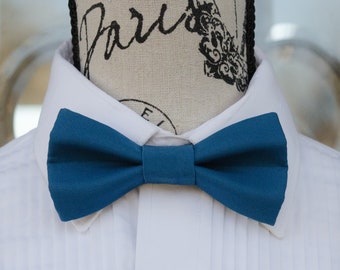 Harbor Blue Bow Tie  - 329B (Child - Adult) Weddings - Grooms - Groomsmen - Ring bearers -Graduation - Mens Fashions - Bowties