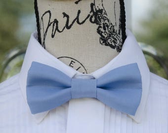 Blue Bow Tie -  Blue 64B  (Child - Adult)  Weddings - Groomsmen - Ringbearers - Graduation - Grads - Special Occasions