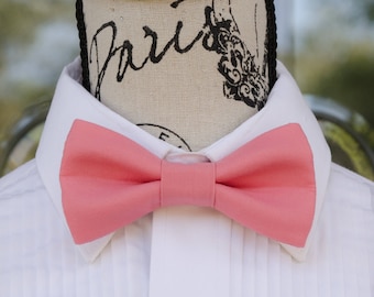 Rose Bow Tie - Rose 62B Pink (Child - Adult)  Weddings - Graduation - Homecoming - Prom - Mens Boys Accessories - Special Occasions