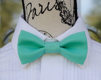 Caribbean Bow Tie - Peacock 216B (Child - Adult)  Weddings - Groomsmen - Ringbearer - Graduation - Homecoming - Proms - Special Occasions