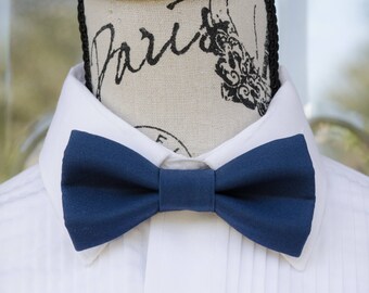 Classic Nautical Blue BowTie 236B (Child - Adult) Weddings - Grooms - Groomsmen - Graduates - Recitals - Business attire - Bowties- Bowties