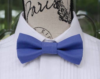 Dusk Blue Bow Tie  (Child - Adult) Dusk 116B-Morning Glory Blue -Weddings - Grooms - Groomsmen - Ringbearers -Graduation - Mens Fashions