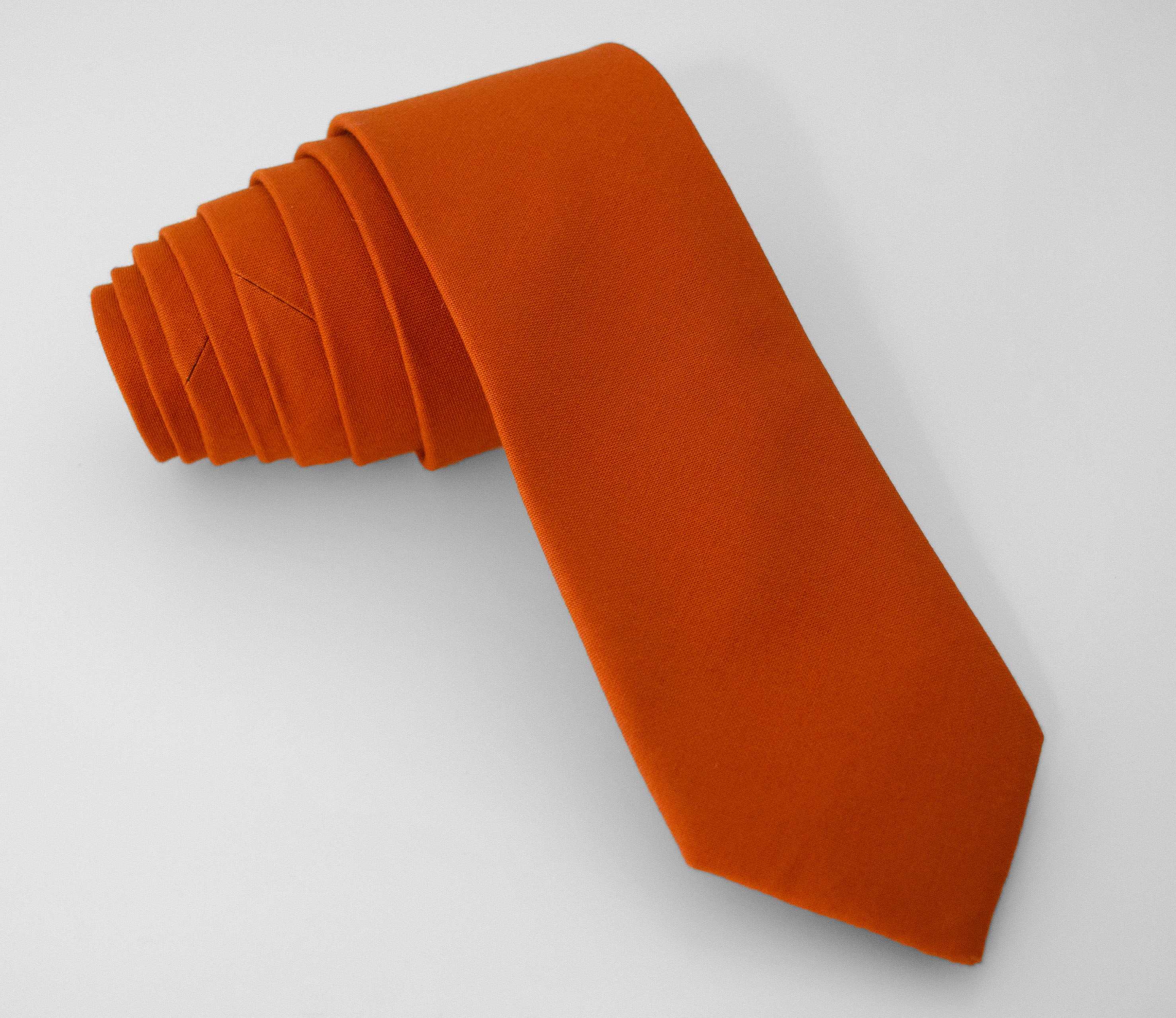 Burnt Orange Neck Tie Spice 293B Neckties Mens Neck Tie Etsy