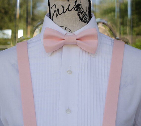 Pastel Pink Bow Tie \u0026 Suspender Sisters 