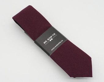 Merlot Neck Tie (279B) Neckties, Mens Neck Tie, Necktie, Dark Burgundy Neck Tie, Burgundy Necktie, Burgundy Ties, Burgundy Wedding Ties