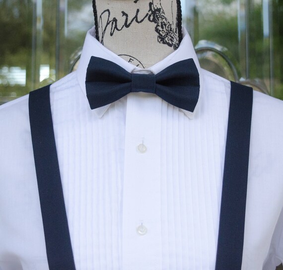 Light Grey Bow Tie /& Matching Suspenders Set Wedding Prom Teens Adult