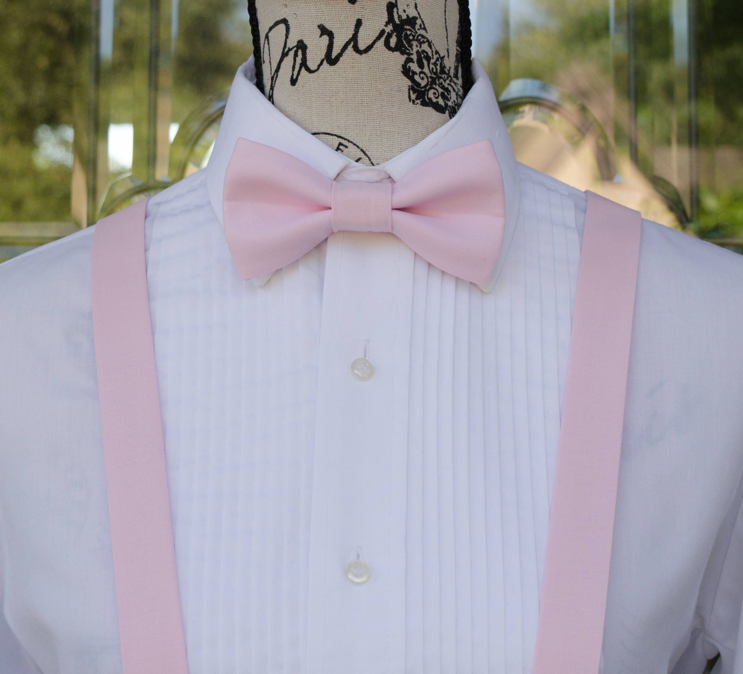 Pink bow ties deals