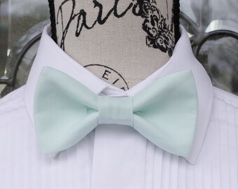 Ice Mint Bow Tie (Child - Adult)  Ruby Ice 169B - Weddings - Groomsmen - Ringbearer - Graduation - Mens Boys Fashions - Pre-Tied Bow ties