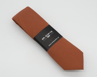 Rust Neck Tie (105B) Neckties, Mens Neck Tie, Necktie,Rust Neck Tie, Rust Necktie, Rust Wedding Ties