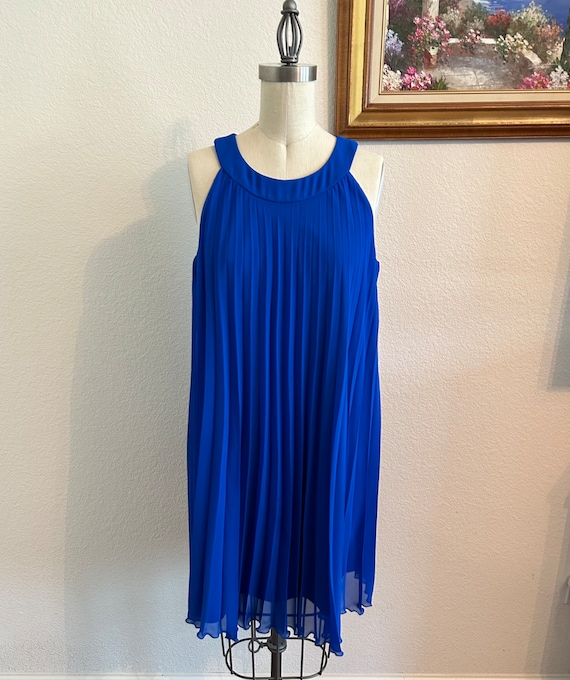 royal blue swing dress 1950s blue velvet swing dress