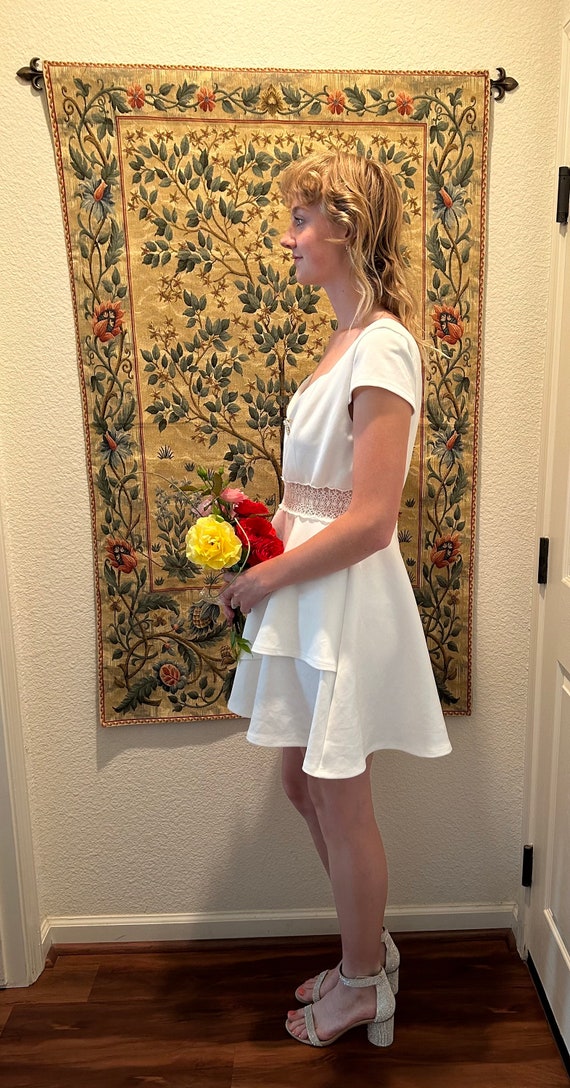 Dress - Sustainable White Romantic Sweetheart Nec… - image 3