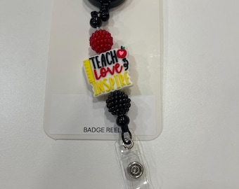 Teacher badge reel