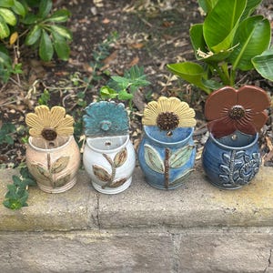Ceramic Wall Planter, Pottery, Succulent Wall, Wall Pocket, Handmade Planter Shaped Like a Flower, Different Colors and Styles of Wall Art