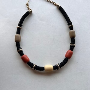 Vintage Sarah Coventry rope and bead necklace