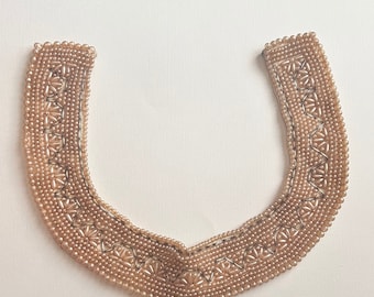 Vintage Mid-century faux beaded collar necklace