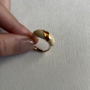 Vtg 90s 4 Rings Gold Tone & Silvertone With 2 Ring Snuggies 